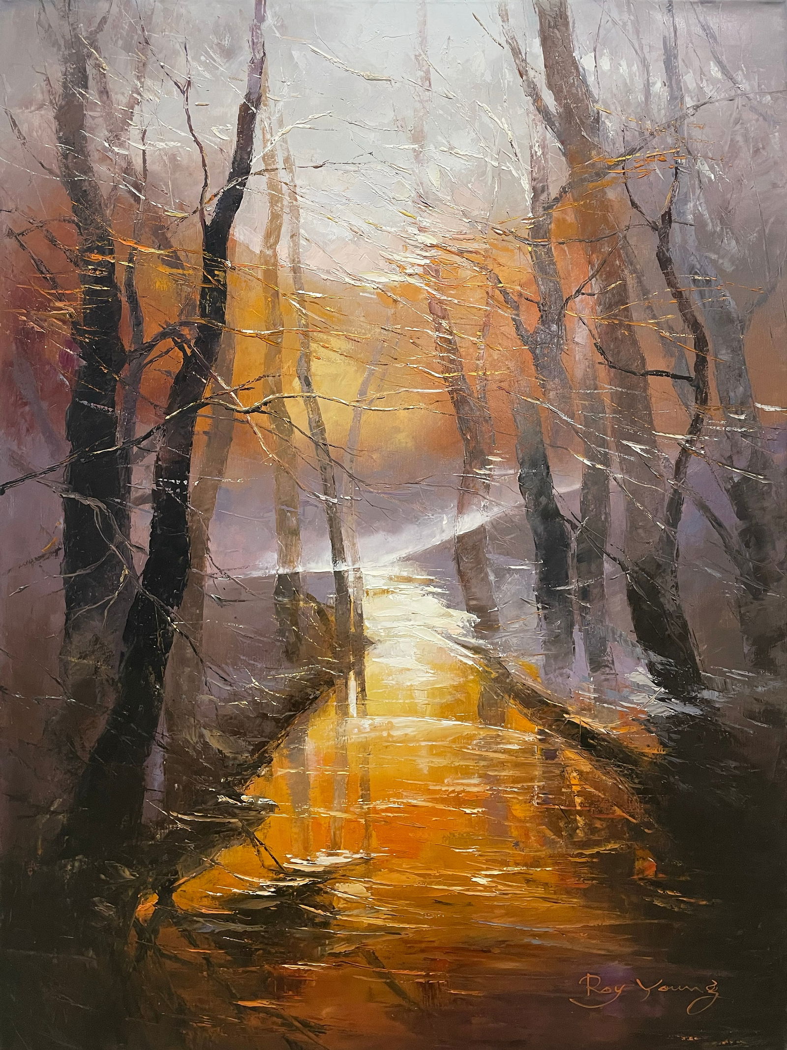 Roy Young 48x36 Original Landscape Painting (1 of 7)