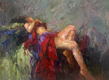 Unknown 30x40 Original Figurative Painting