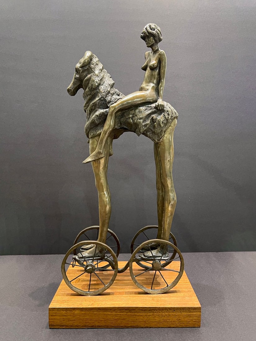 William Tye 29 inch tall Original Surrealist Bronze Sculpture (1 of 9)