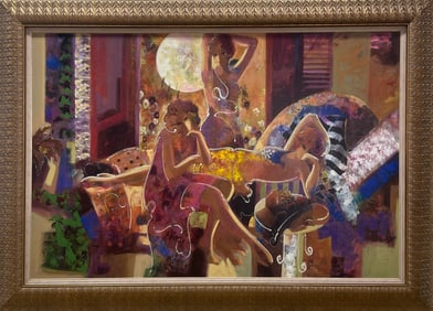 Mahmood Sabzi 55x77 LE Framed Figurative Giclee