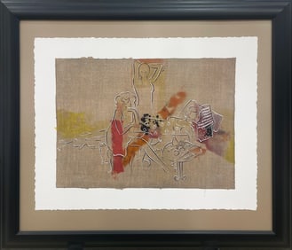 Mahmood Sabzi 23x26.75 Framed Figurative Giclee