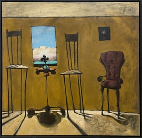 Matt Lively 50x50 Original Framed Surrealist Painting