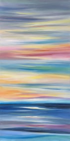 Alex Wheeler 36 H x 18 W Original Abstract Painting