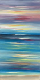 Alex Wheeler 36 H x 18 W Original Abstract Painting