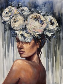 Anastasiya Skryleva 48 H x 36 W Original Figurative/Floral Painting
