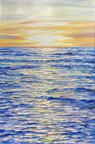 Andrii Afanasiev 36 H x 24 W Original Seascape Painting