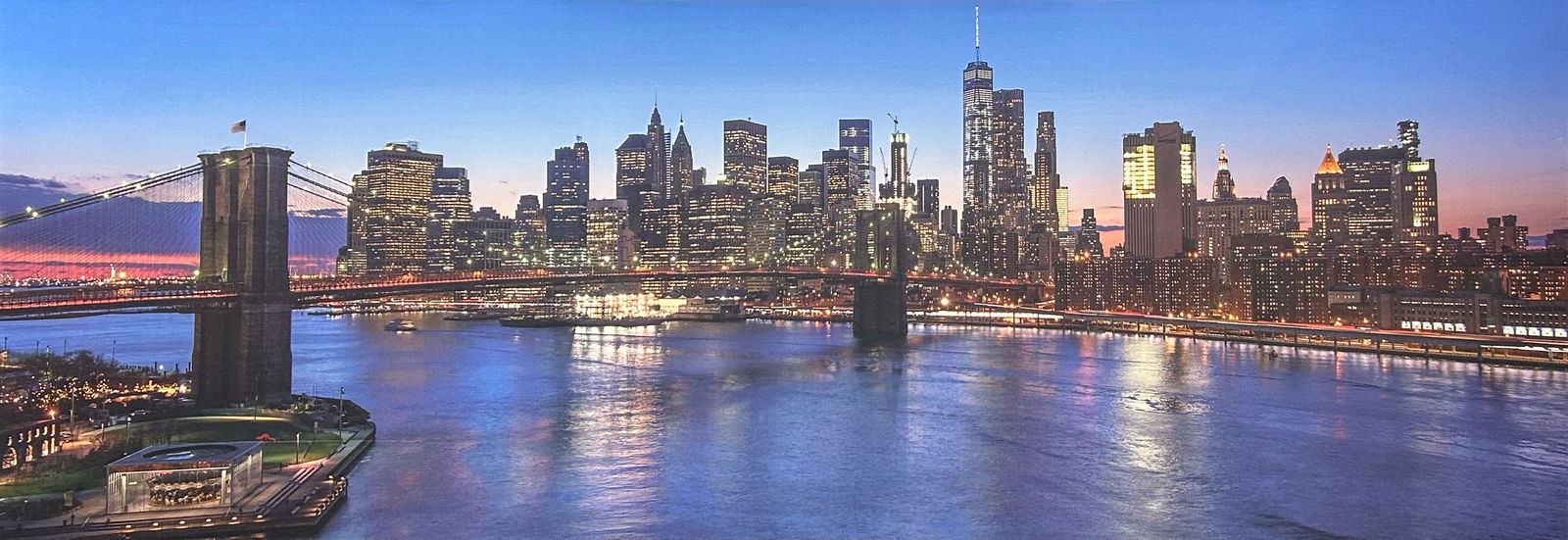28 H x 90 W New York Skyline Photo Print (1 of 11)