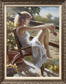 47 H x 37.5 W Original Figurative Painting