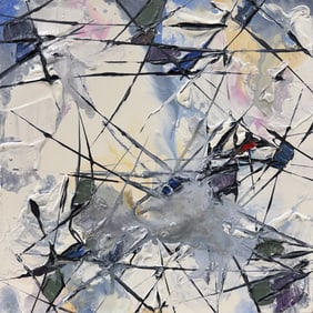 Andrew 16 H x 16 W Original Abstract Painting