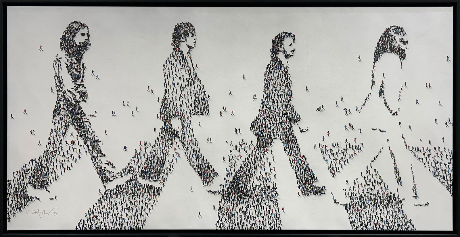 Craig Alan 32 H x 61.5 W Beatles Framed Signed and Numbered LE (1 of 10)