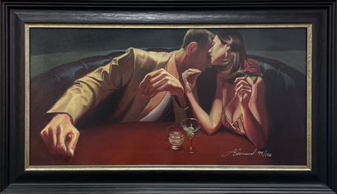 Gabe Leonard 17 H x 29.5 W Framed RARE Hand Signed & Numbered LE