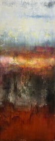 Dutra 58 H x 32 W Original Abstract Landscape Painting