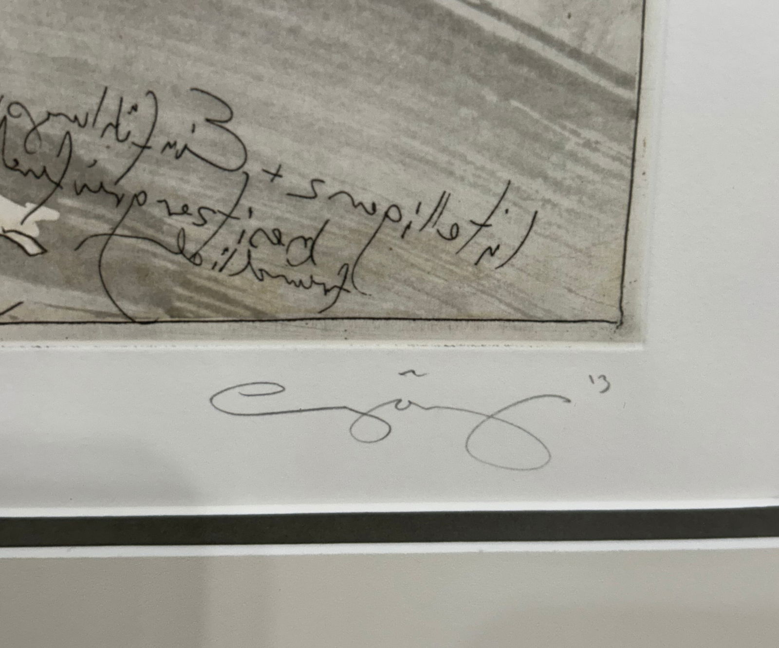 Jurgen Gorg 27.5 H x 24.5 W Cancer Framed Etching - 8