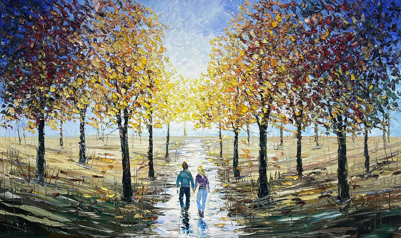 Konstantin Savchenko 36 H x 60 W Original Landscape Painting: Artist: Konstantin Savchenko (b.1968-) Ukrainian Title: Pull Me In Medium: Oil on Canvas Artwork Size: 36 H x 60 W Weight: 10 lbs. Signature: Front, bottom left corner Gallery certificate of authenti