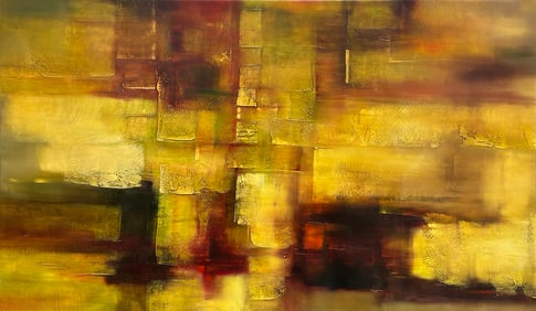 Jeff Dixon 37 H x 61 W Origianl Abstract Painting