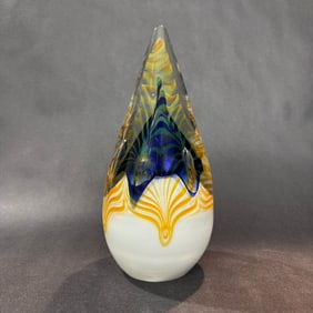 Kazam Glass Studio 9.5 H x 4.5 W Glass Paperweight