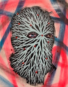 Mike Maxwell 13.75 H x 11 W Figurative Contemporary Original Painting