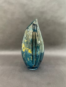 Tim Lazer 14 H x 6 W Glass Vase