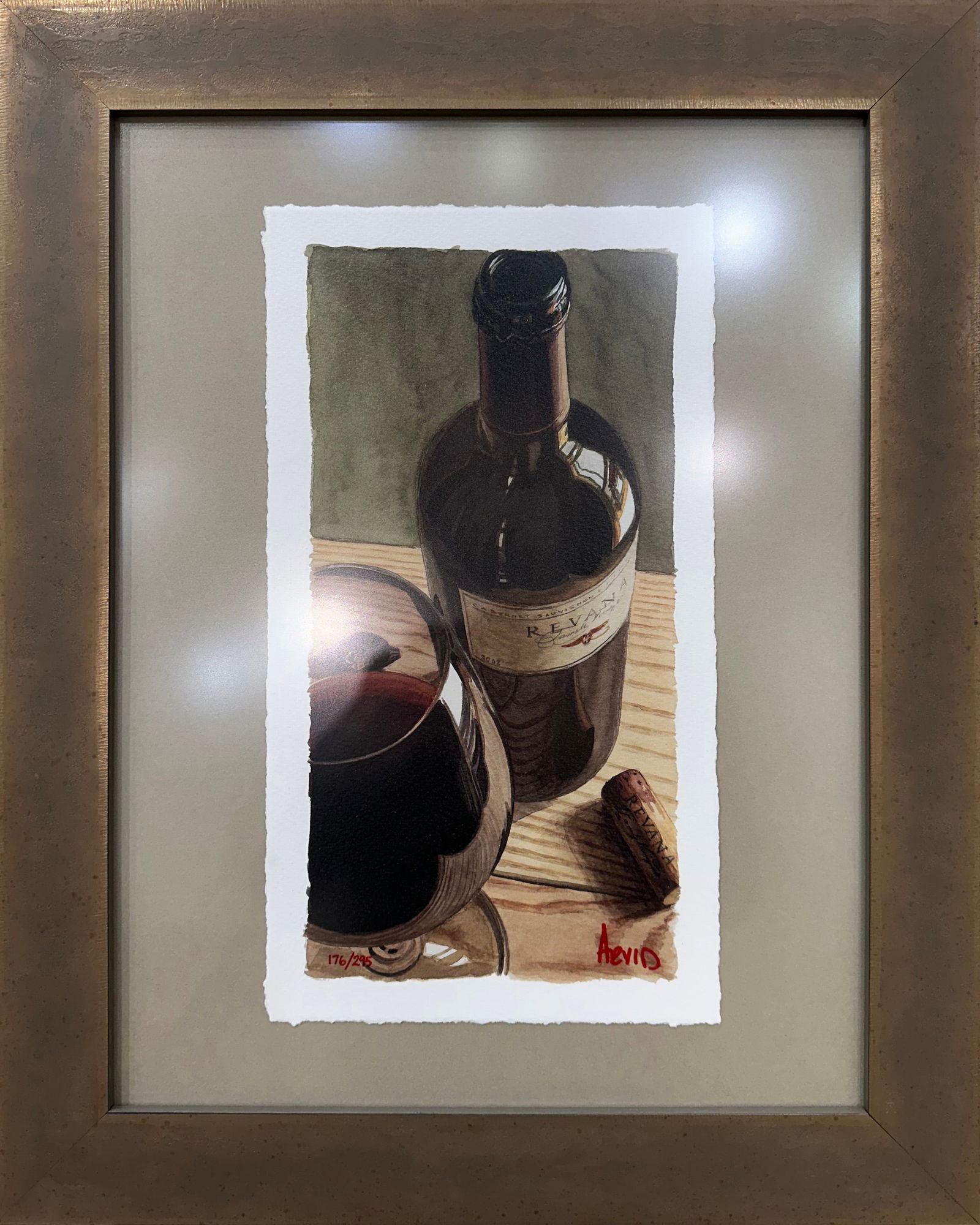 Thomas Arvid 19 H x 15 W Framed Signed and Numbered LE: Artist: Thomas Arvid (1964 - ) American Title: The Cure Medium: Giclee on Paper with Deckled Edges Artwork Size: 13 H x 7.25 W Framed Size: 19 H x 15 W x 1 D Weight: 3.5 lbs. Edition: 176/295 Signatu