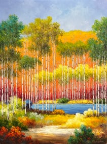 Van Matino 48 H x 36 W Original Landscape Painting