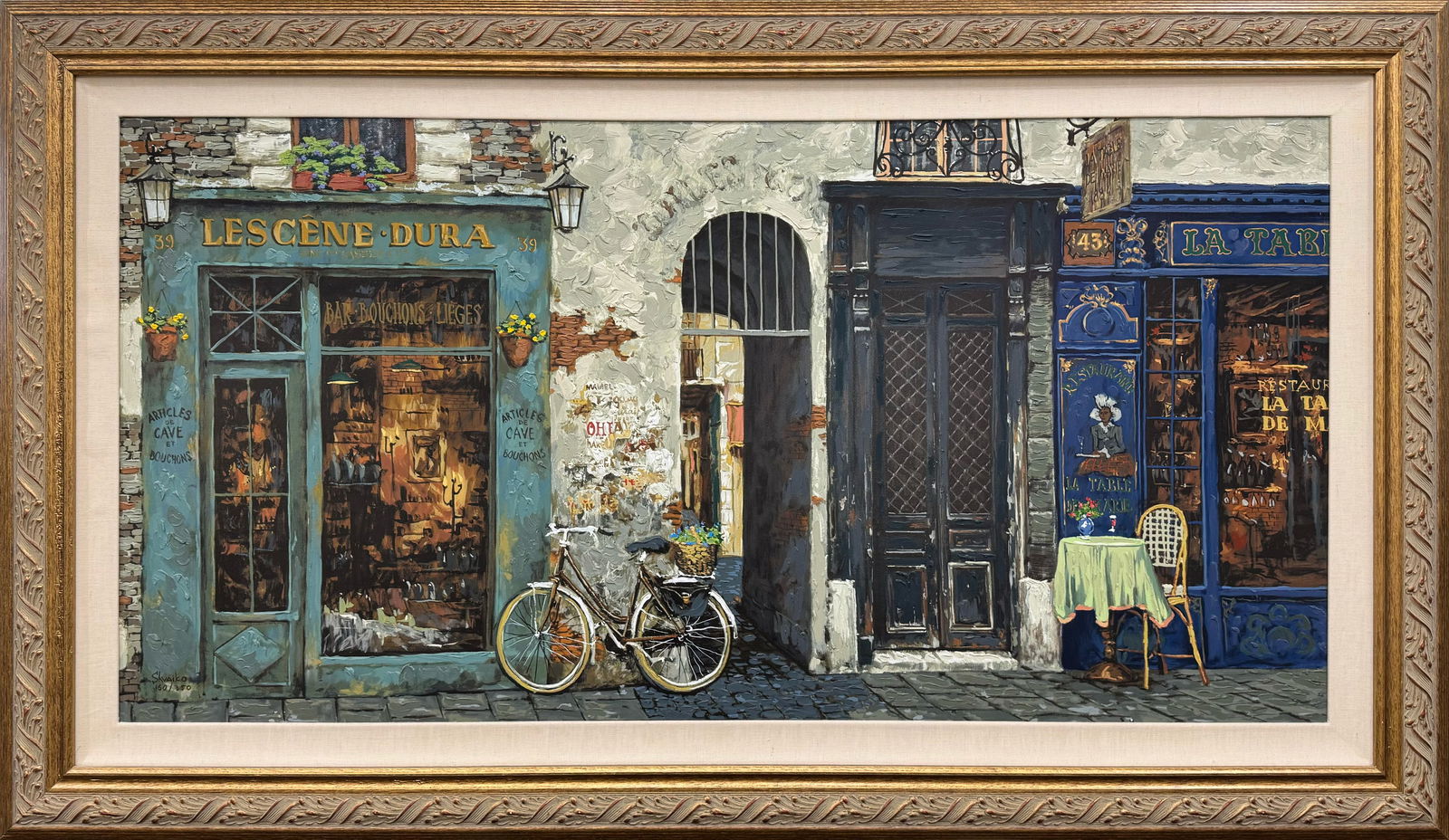 Viktor Shvaiko 28 H x 55 W Framed La Vieille Bicyclette LE (Deluxe Edition) (1 of 16)