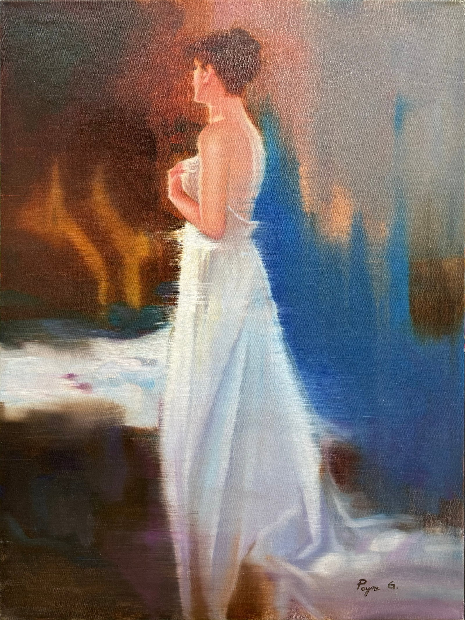 Payne G 40" H x 30" W Original Figurative Painting (1 of 12)