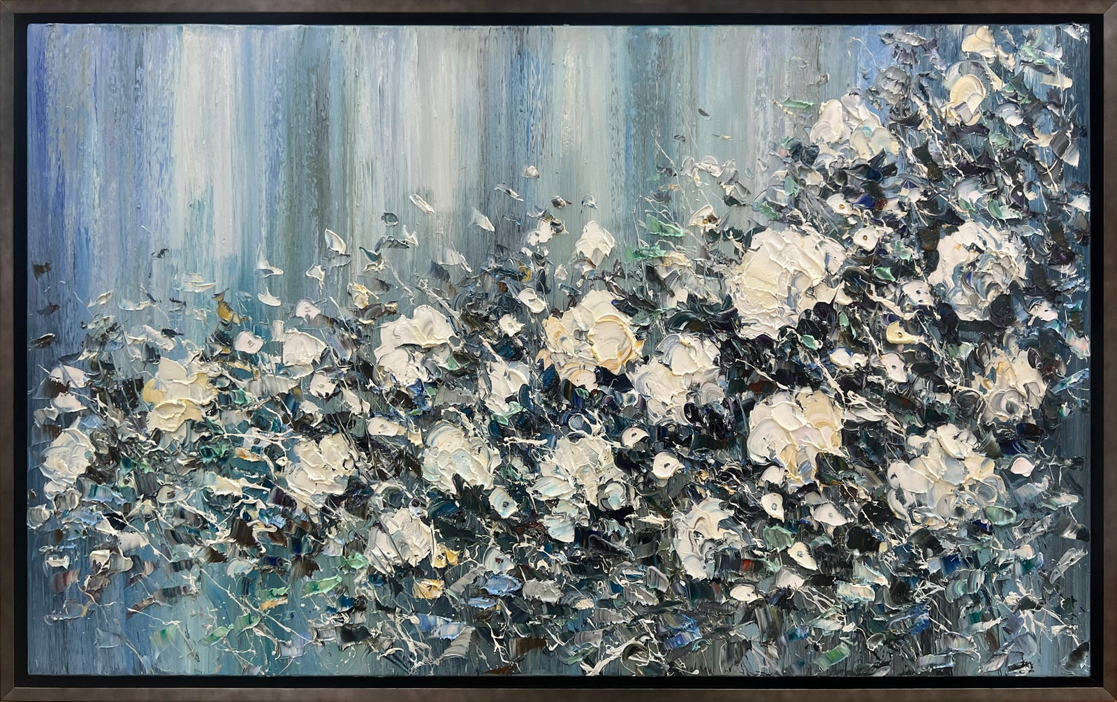 Konstantin Savchenko 38.5” H x 62.75” W Framed Original Floral Painting (1 of 9)