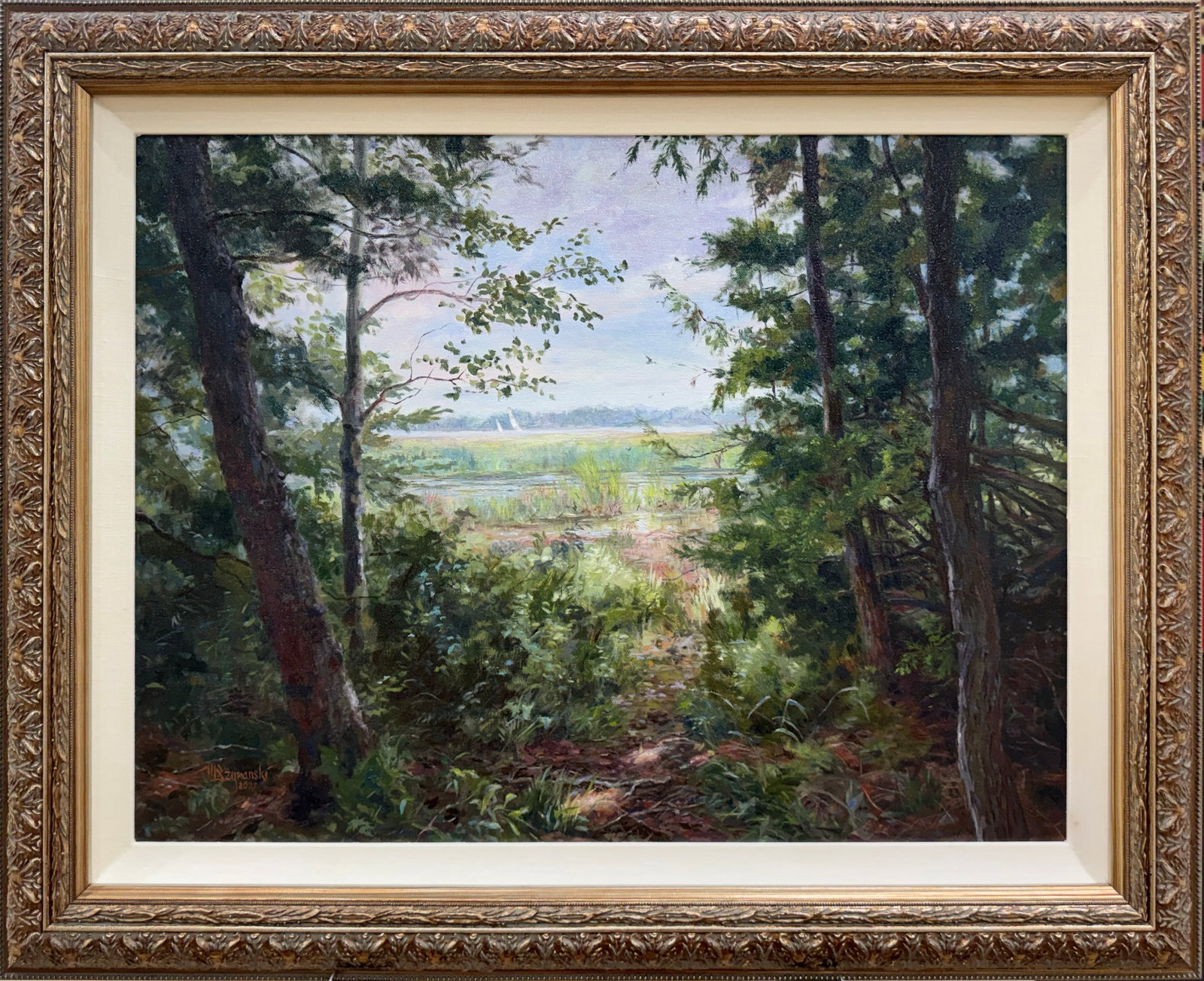 Mark Szymanski 24” H x 30” W Original Framed Michigan Landscape Painting (1 of 9)