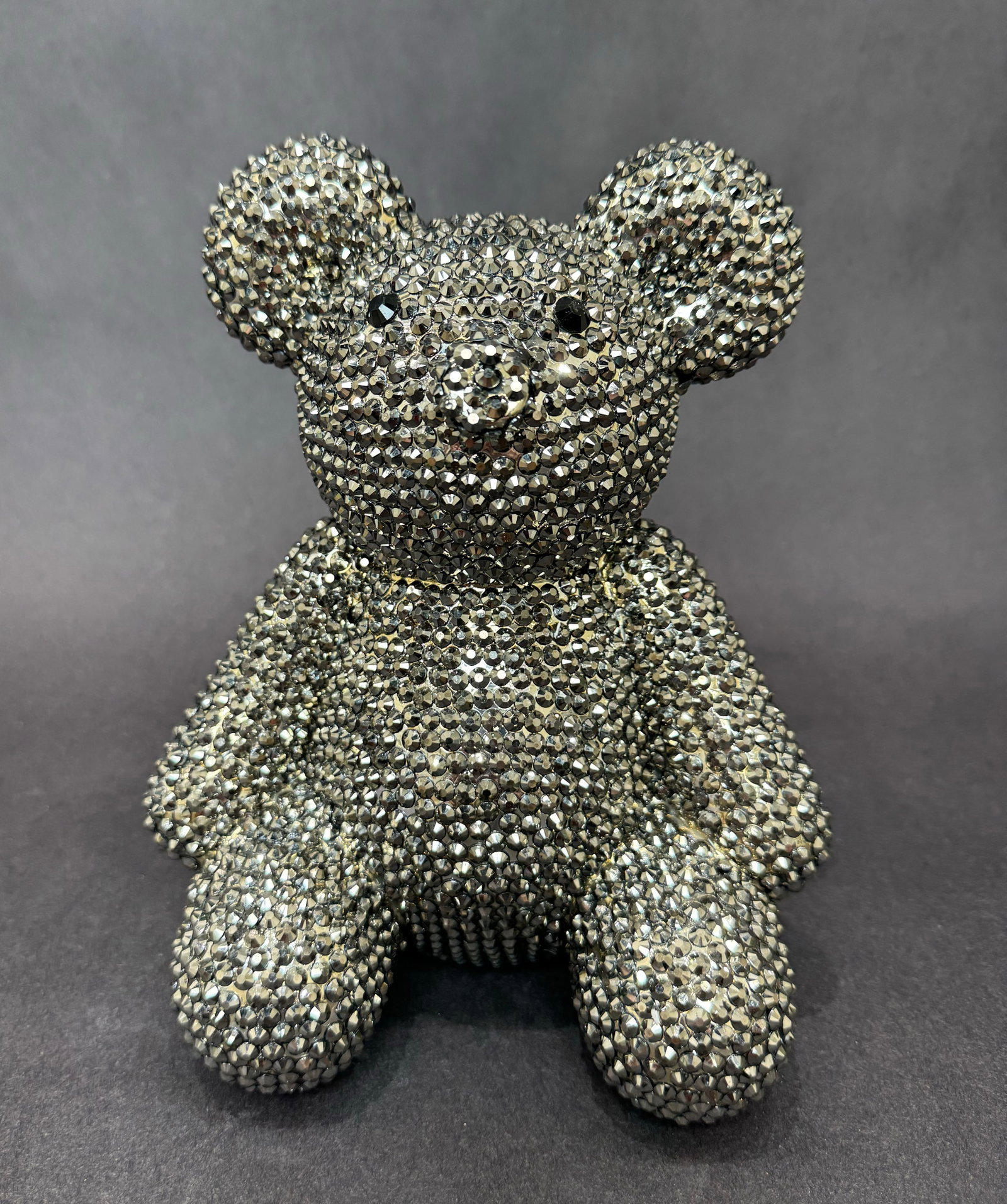 Illusions 8.5” H x 6.5" W Rhinestone Bear Bank (1 of 8)