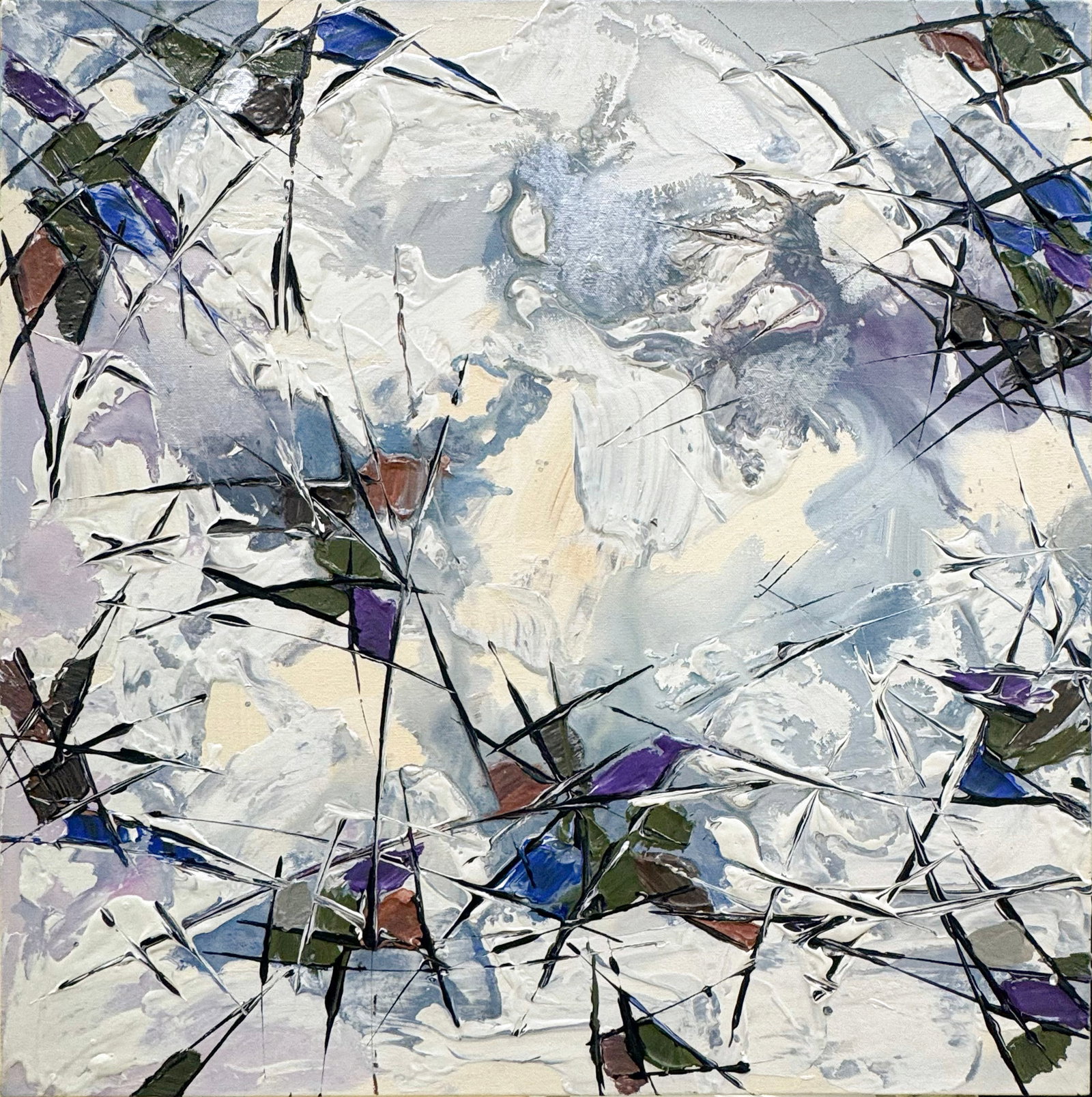 Andrew 24” H x 24” W Original Abstract Painting (1 of 10)