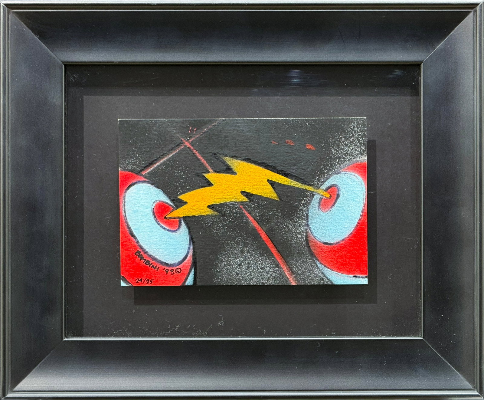 Vincent Roy Bambini 9.5” H x 11.5” W Framed Limited Edition Spraypaint Artwork 24/25 (1 of 8)