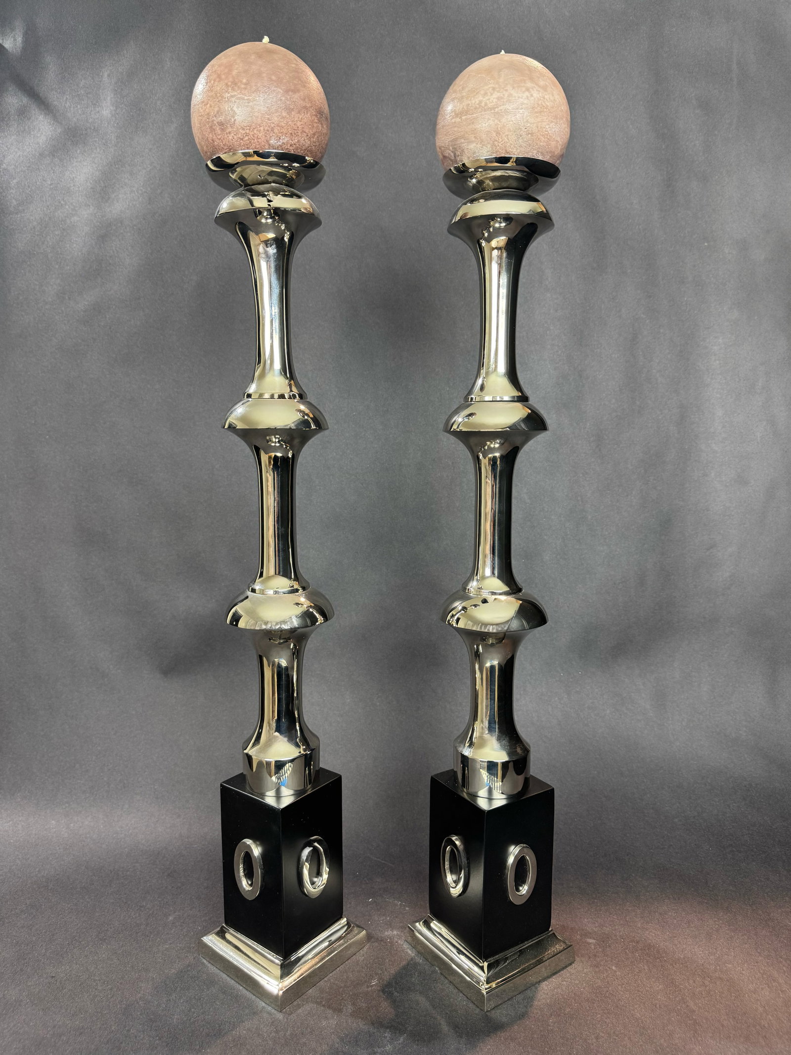 Global Views 28" H x 4" W Pair of Candleholders (1 of 12)