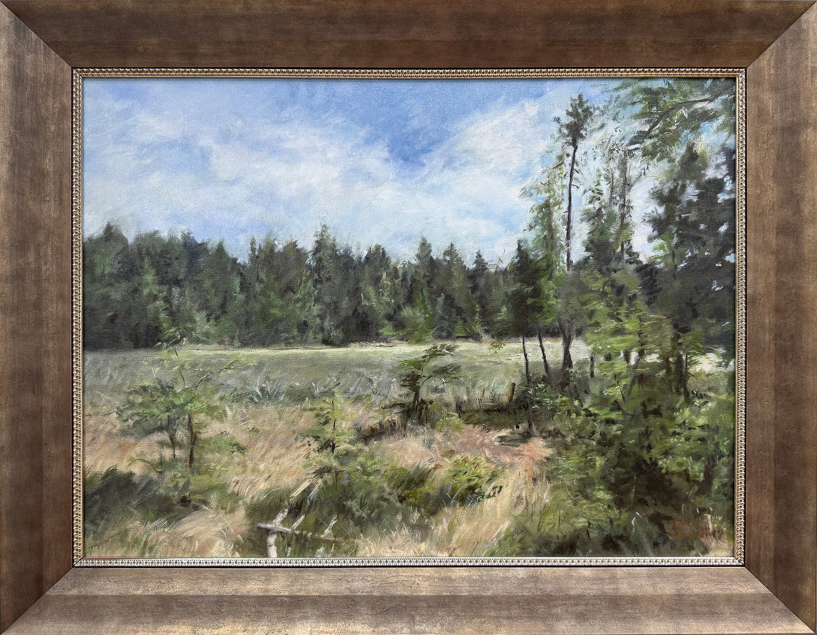 Jacob Szymanski 21.5" H x 27.5" W Original Framed Michigan Landscape Painting (1 of 9)