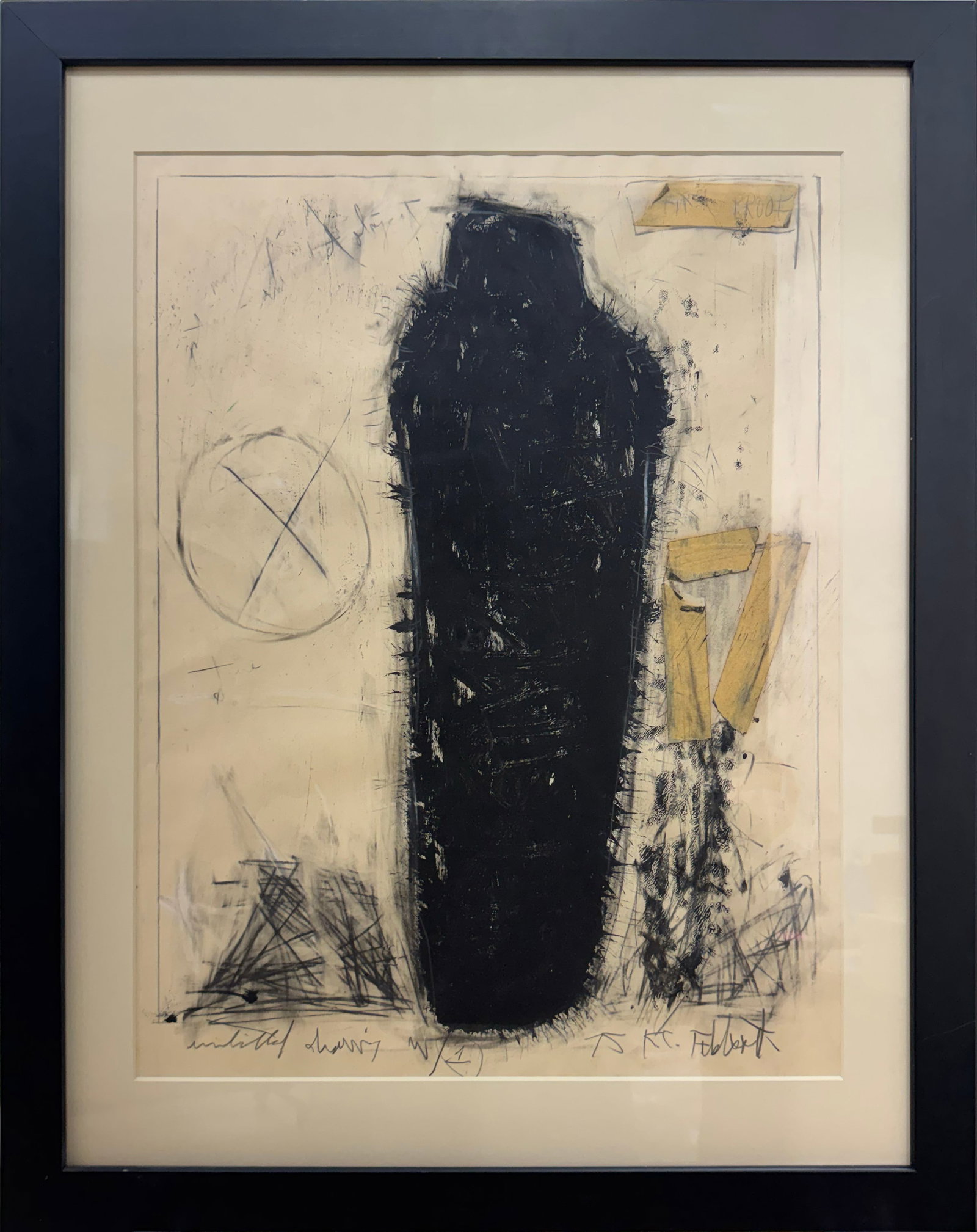 Yisrael Feldsott 29.25" H x 23.25" W FRamed Original Mixed Media Untitled Object (1 of 16)