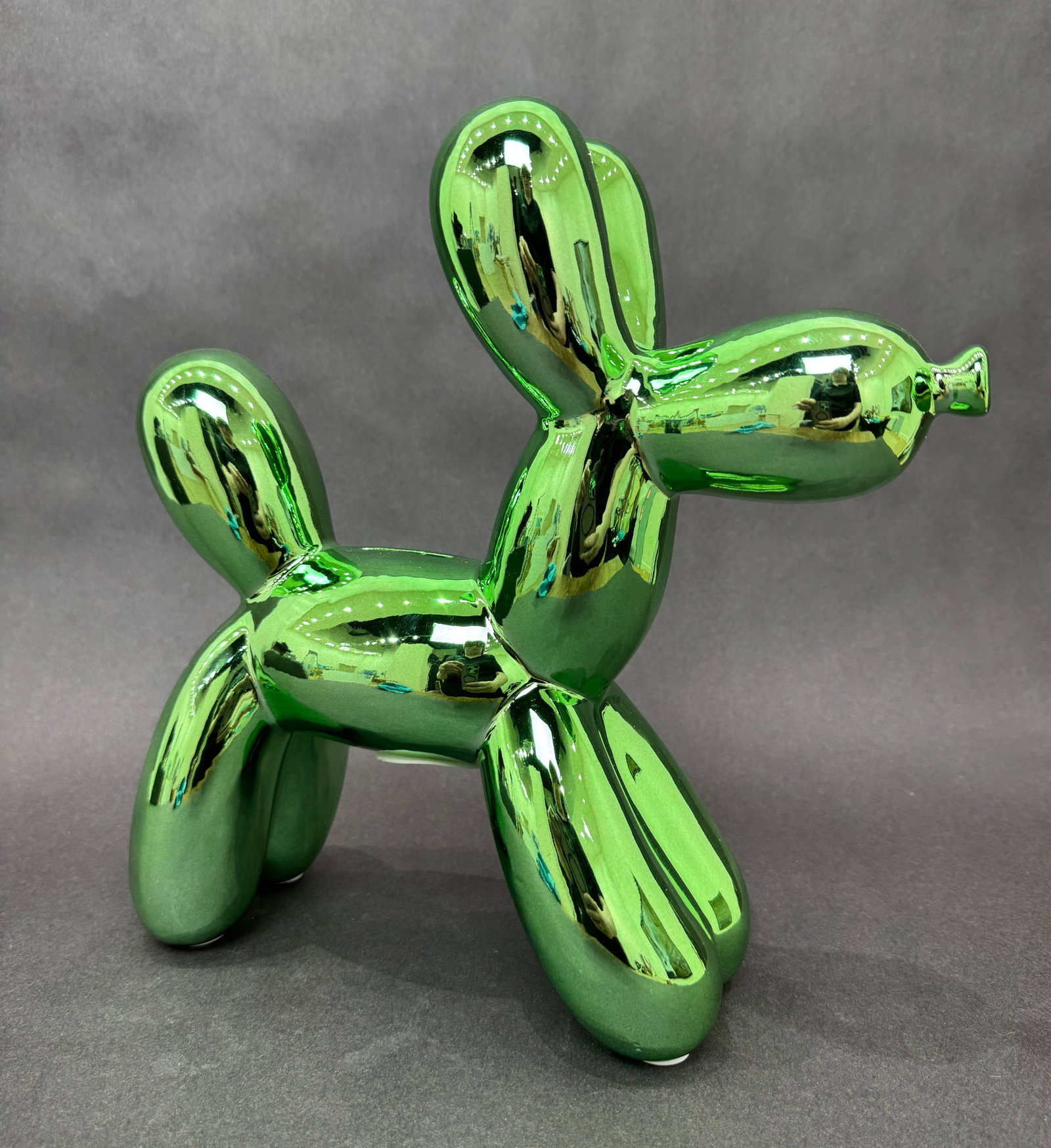 Illusions 7.5” H x 2” W Green Balloon Dog Bank (1 of 5)