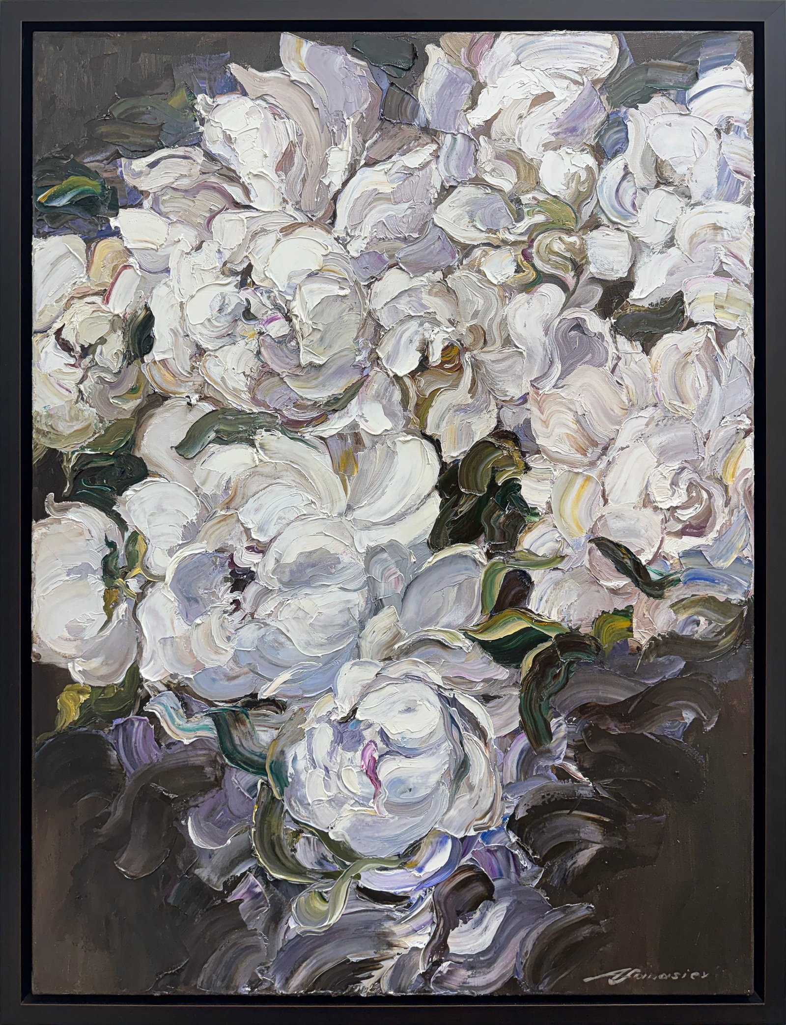 Andrii Afanasiev 51" H x 39" W Original Floral Painting (1 of 14)