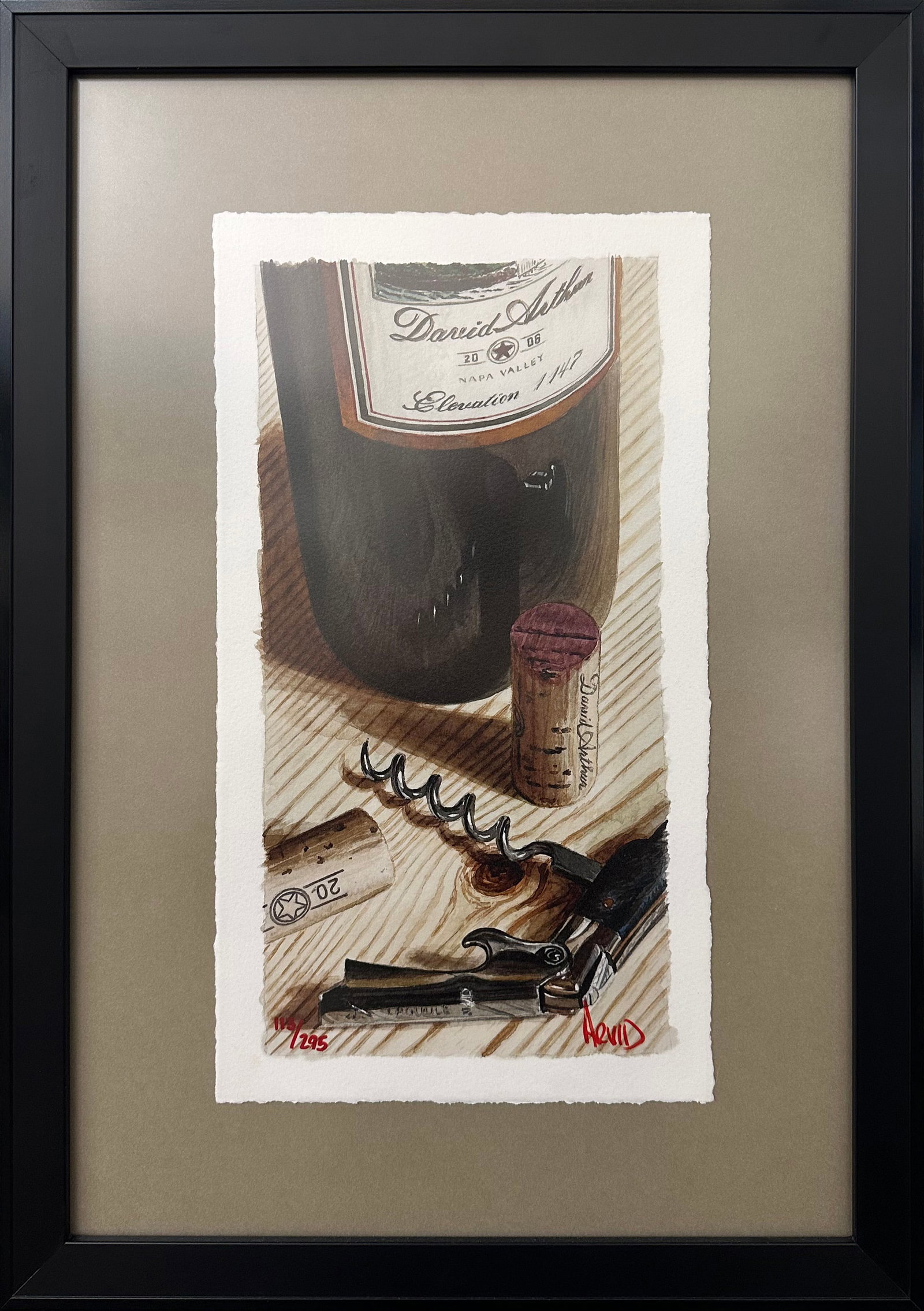 Thomas Arvid 21" H x 15" W Framed Signed and Numbered LE 113/295 (1 of 8)