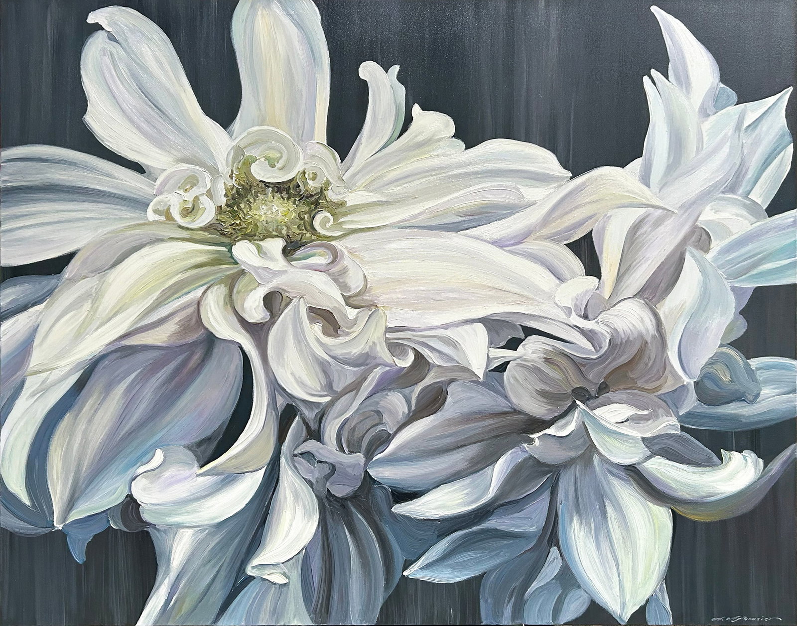 Andrii Afanasiev 60" H x 48" W Floral Original Painting (1 of 8)