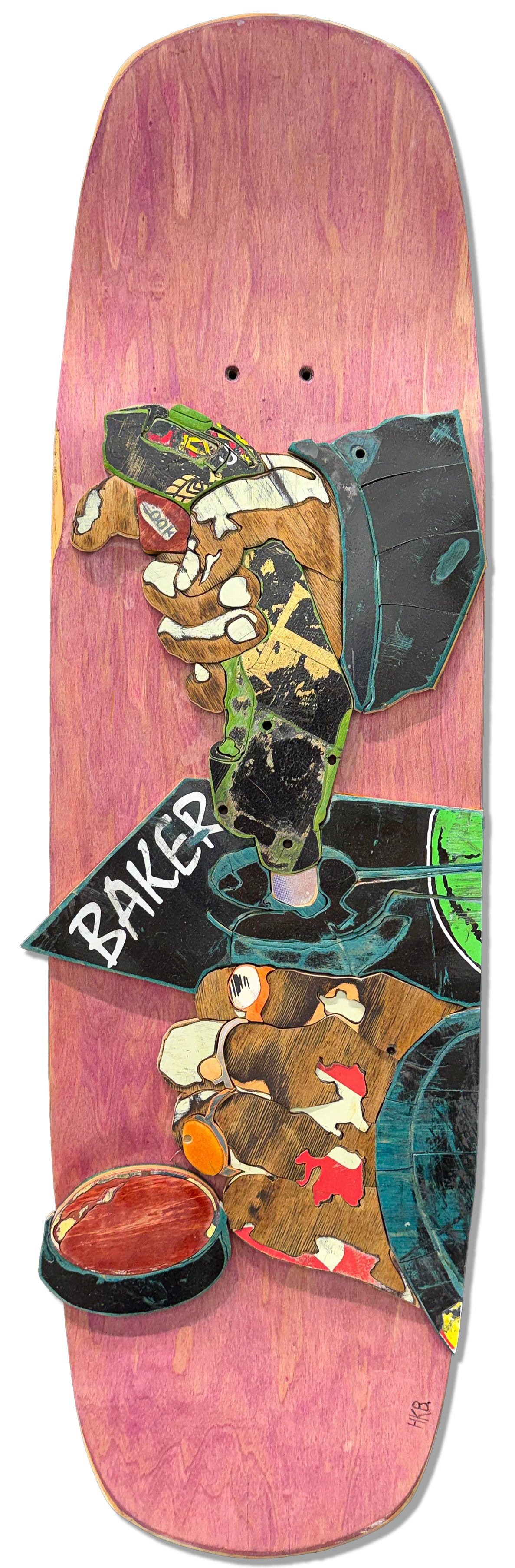 Keenan Perren 36.25" H x 17" W Original Skateboard Wall Sculpture (1 of 8)