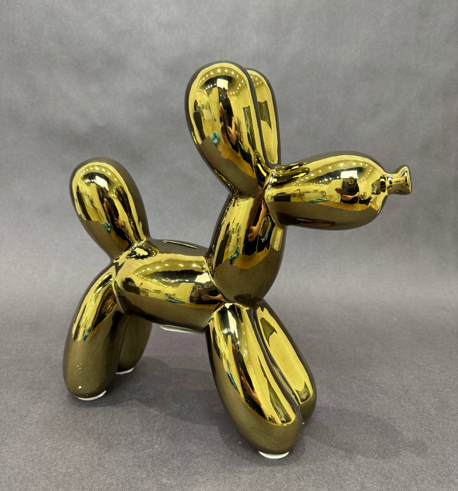 Illusions 7.5” H x 2” W Bronze Balloon Dog Bank (1 of 7)