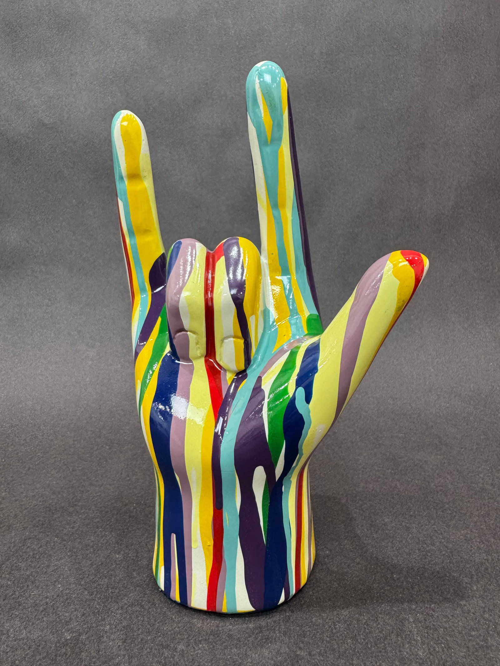 Illusions 9.5” H x 3.75” W Hand Sculpture "I Love You" Sign (1 of 11)