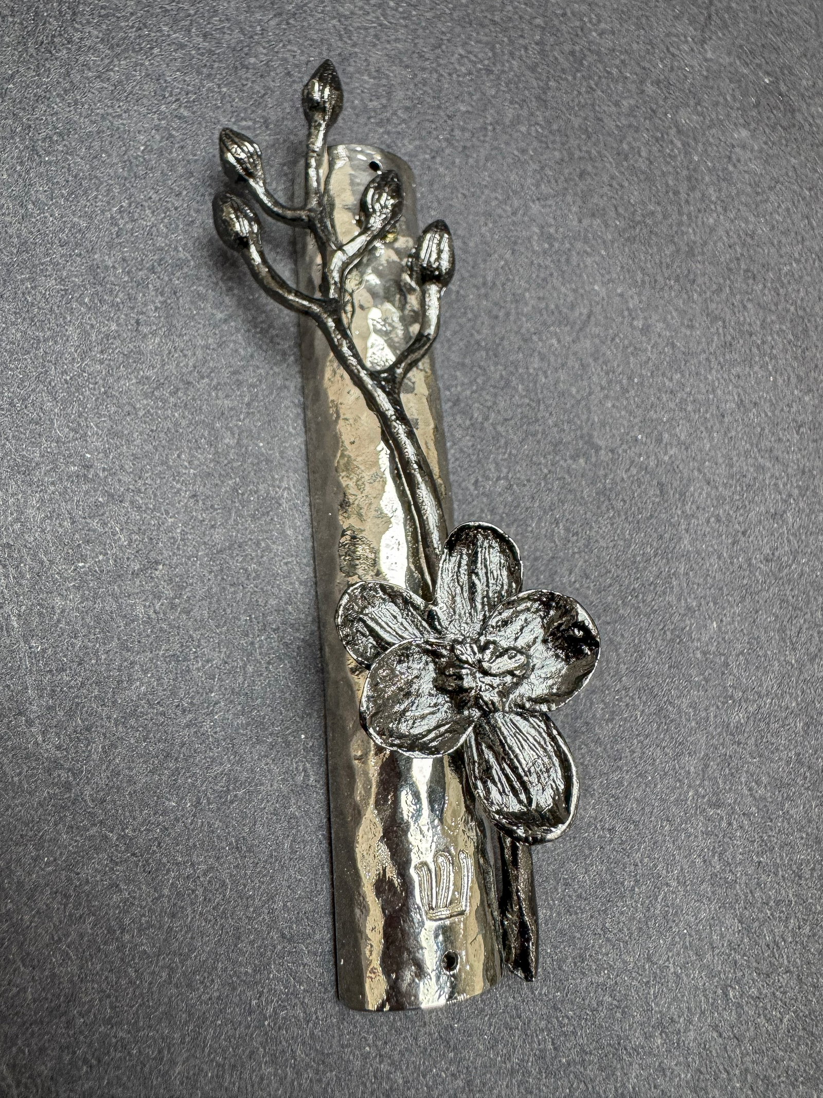 Michael Aram 5” H x 1.5” W Black Orchid Mezuzah (1 of 5)