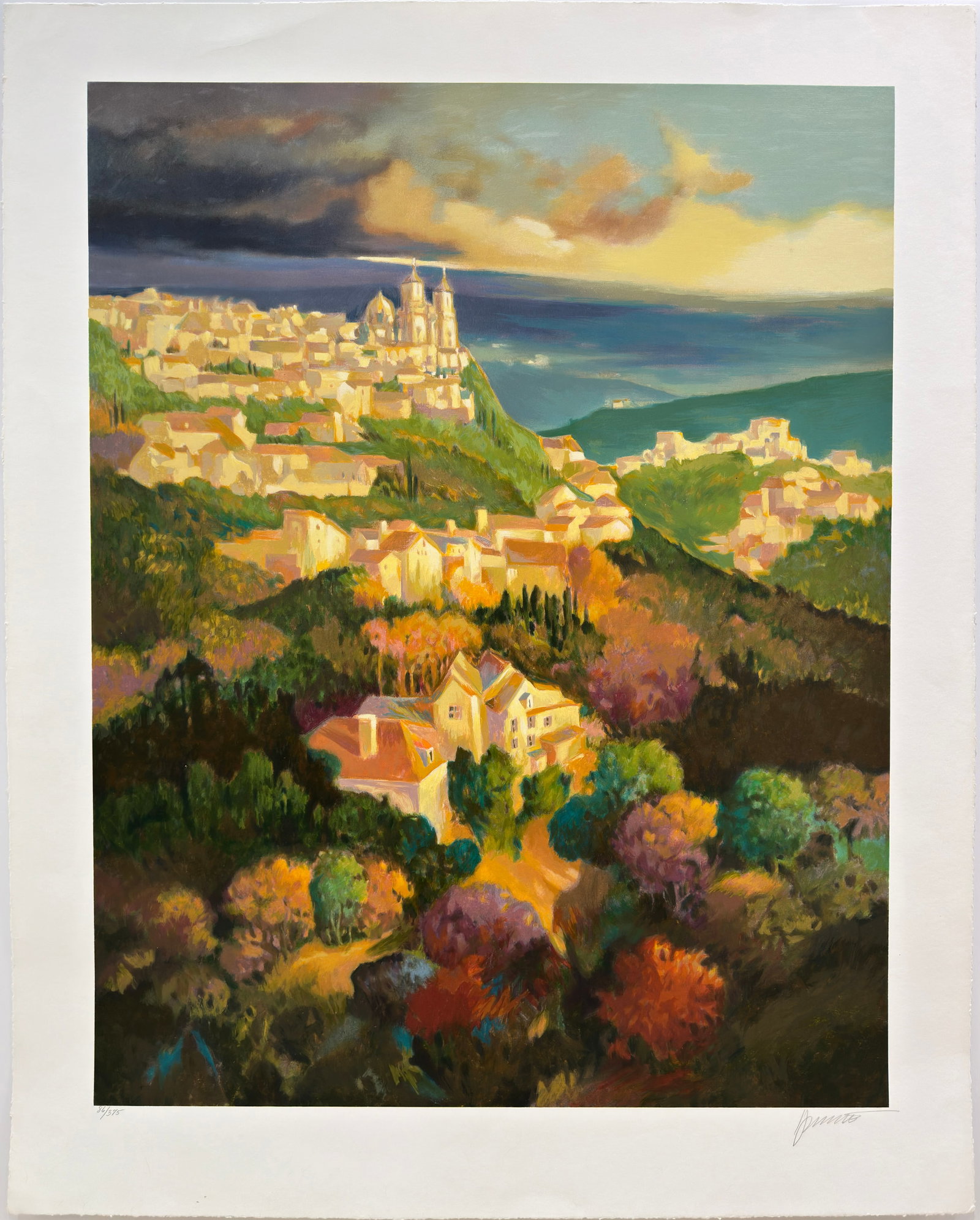 Max Hayslette 30” H x 40” W Signed & Numbered Landscape Serigraph 86/375 (1 of 14)