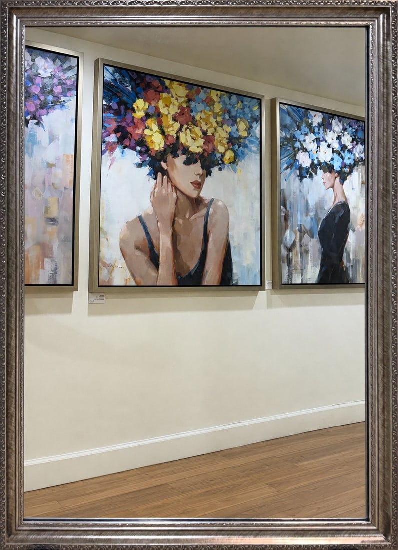 41" H x 29.5" W Framed Mirror (1 of 5)