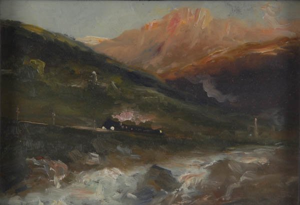 Heinrich Richard Reder , 'Alpenglühen', um 1880