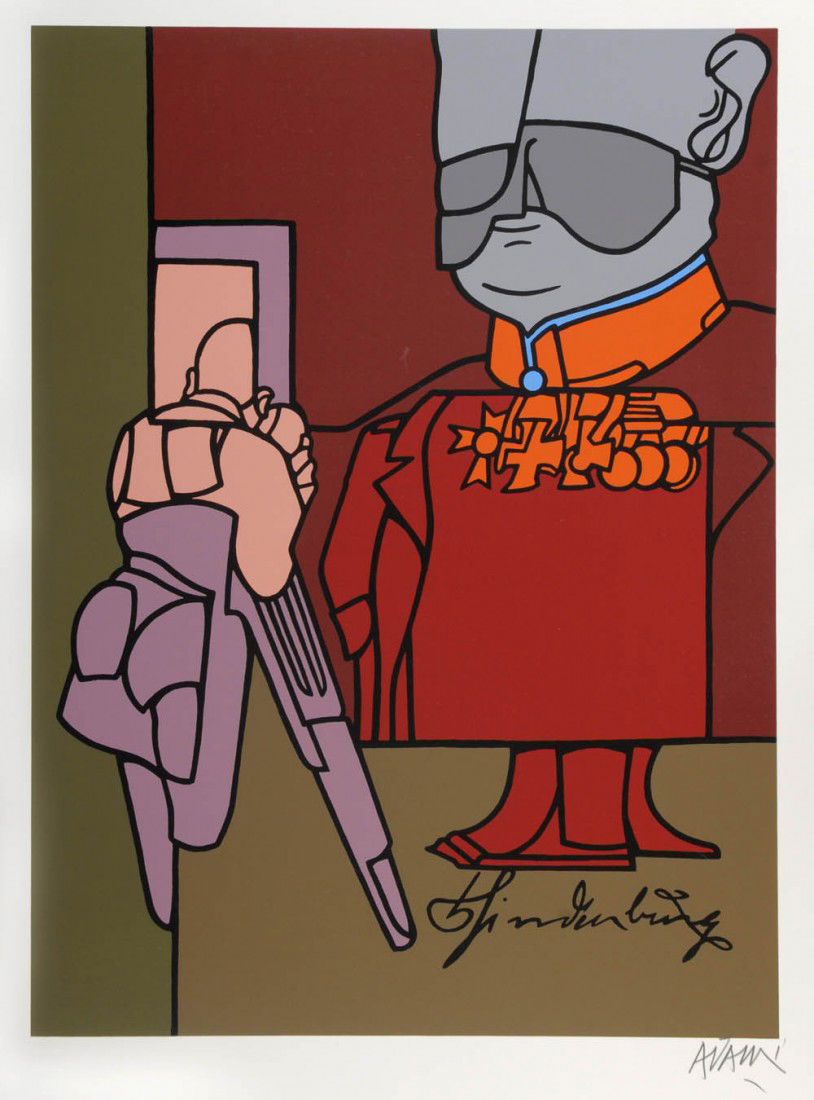 Valerio Adami, 'Das Reich - Gelegenheitsgedicht Nr. (1 of 1)