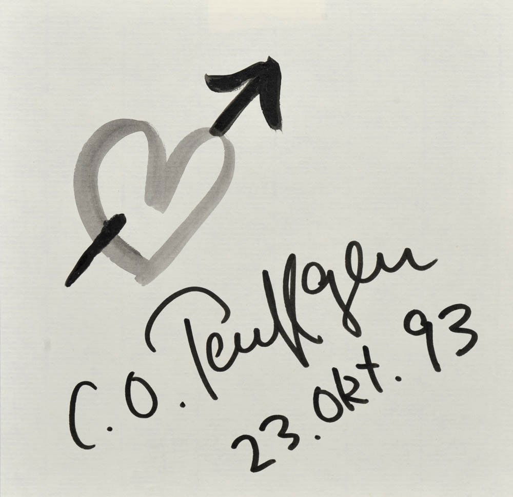 Claus Otto Paeffgen, Ohne Titel, 1993: Filzstiftzeichnung auf Velin. 17,4 x 17,8 cm (Blattgröße). Mit schwarzem Filzstift sign. und dat.: C.O. Paeffgen 23. Okt. 93.