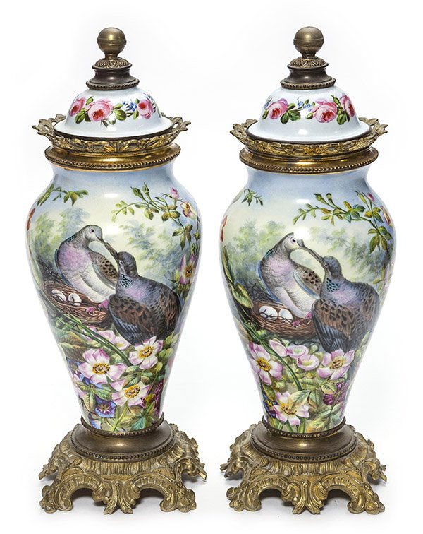 Pair of French Porcelain Vases (1 of 2)