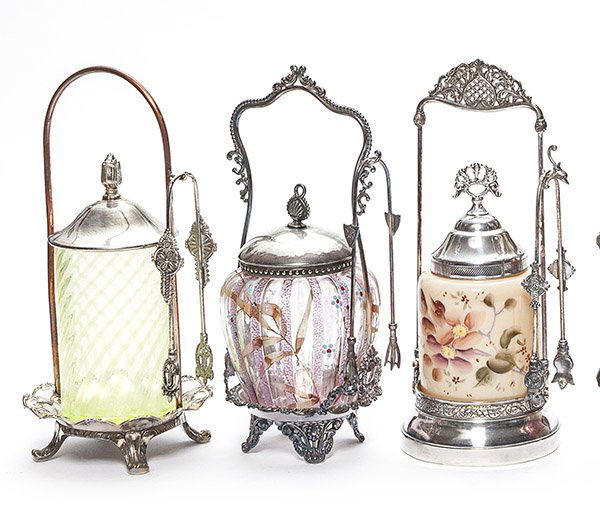 Three Victorian Pickle Castors (1 of 2)