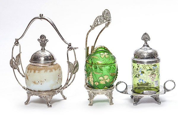 Three Victorian Pickle Castors (1 of 2)